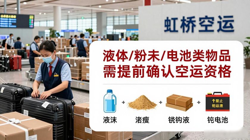 上海虹橋機(jī)場空運提貨_虹橋空運東西_虹橋機(jī)場航空速運